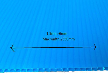 Protezione 2mm blu di plastica del pavimento del cartone ondulato di Corflute pp 3mm