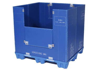 qualità  M Fold Pallet Sleeve Box Gaylord Droping Door Folding Window PP fabbrica