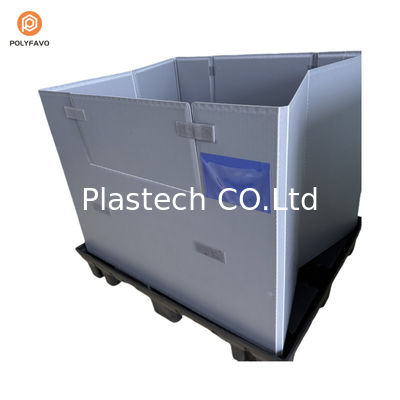 Imballaggio a manicotto in plastica trasparente HDPE impilabile 1200x1000x900mm
