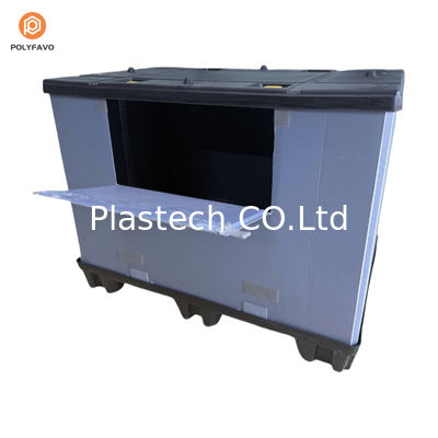 Contenitore a manica di plastica impermeabile con pallet con manica per parti per autoveicoli