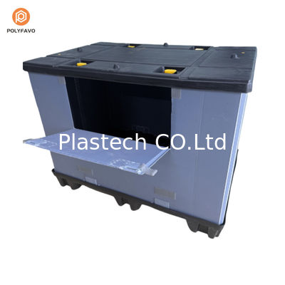 Contenitore a manica di plastica impermeabile con pallet con manica per parti per autoveicoli