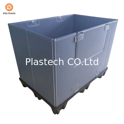 Casella di pallet di plastica pieghevole e pieghevole per ricambi auto