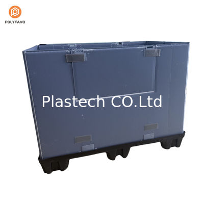 Scatola di pallet in plastica solida grande e riutilizzabile per ricambi auto Scatola per trasferimento logistico