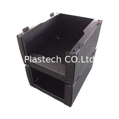 Scatole di plastica solida in PP impilabili, resistenti, ecocompatibili
