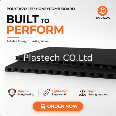 7mm Flight case Materiale pannelli di volo Leggera Tavola Plastica Praction PP pannello Honeycomb