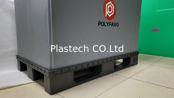 Scatola pieghevole da imballaggio con contenitore per pallet in plastica da 1200x800 mm