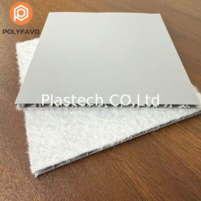 5mm 1600gm Retardante di fiamma di grado V2 Polipropilene Tavola di nido di miele Lastre di plastica per pavimenti