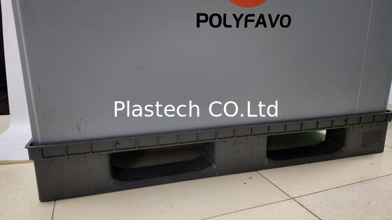 500 kg Scatole di spedizione Scatola di imballaggio 1200 * 800 * 900 mm con coperchio Contenitore pieghevole PolyBox