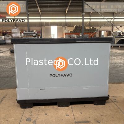 Scatola con manicotto per pallet in plastica a nido d'ape pieghevole personalizzabile da 1220*1140*896mm Produttore