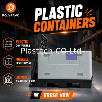 Scatola Multi-Griglia per Uso Industriale, Impilabile, Organizer in Plastica - Impermeabile e Riutilizzabile per Stoccaggio Ricambi in Magazzino