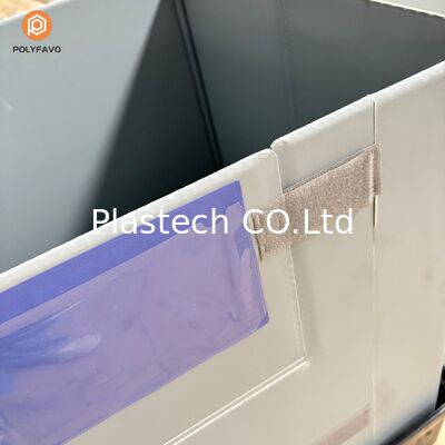 Contenitore di pallet EuroBox pieghevole robusto con tappeto e coperchio di accesso progettato per l'uso professionale nel magazzino industriale