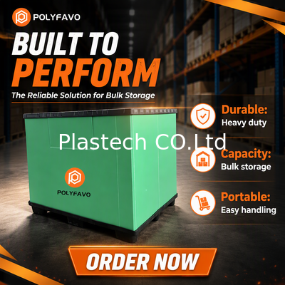 Scatola con manicotto per pallet in plastica resistente personalizzata Scatola con manicotto per pallet economica