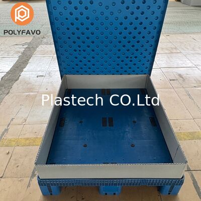 Scatola di pallet pieghevole scatola di ingrosso, scatola di stoccaggio pieghevole pesante, contenitore stackabile impermeabile colore personalizzato marchio logo