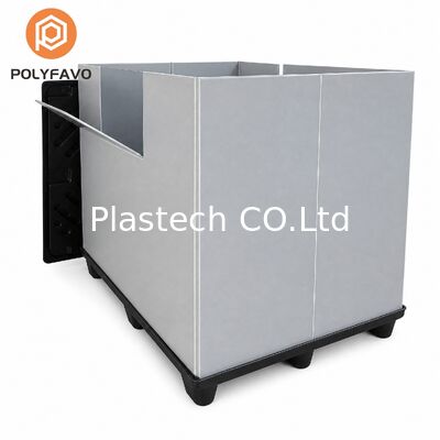 Contenitore Pallet in Plastica Pieghevole, Cassette Pieghevoli Riutilizzabili per Cicli di Stoccaggio, Stampa Logo Colore Personalizzato 500kg