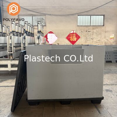 Contenitore Pallet in Plastica Pieghevole, Cassette Pieghevoli Riutilizzabili per Cicli di Stoccaggio, Stampa Logo Colore Personalizzato 500kg