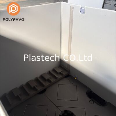 Scatola di rivestimento a manica con rivestimento in schiuma EVA, due pannelli ripiegati di tipo C pieghevoli, contenitore di pallet ritornabile impilabile